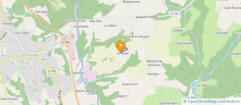 localisation de l'entreprise GFA LPC  PRIZIAC