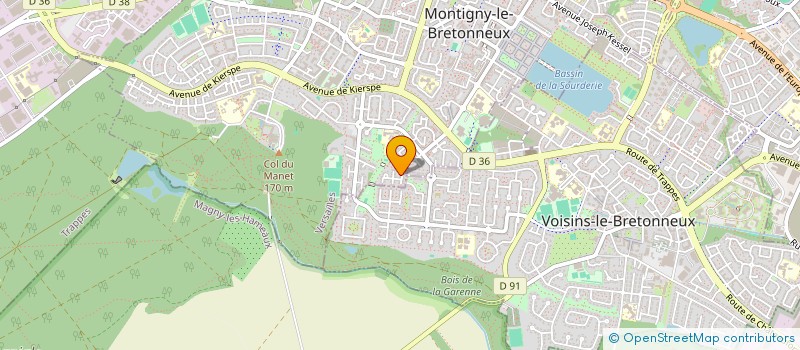 localisation de l'entreprise GFA LUCANNEYVES  MONTIGNY-LE-BRETONNEUX