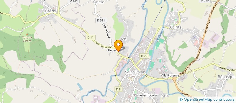 localisation de l'entreprise GFA LUCU  BEYRIE-SUR-JOYEUSE