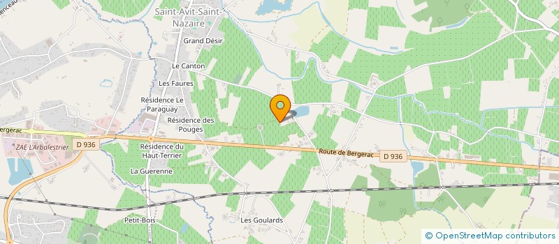 localisation de l'entreprise GFA LUQUET LE BOUILLEREAU à SAINT AVIT SAINT NAZAIRE