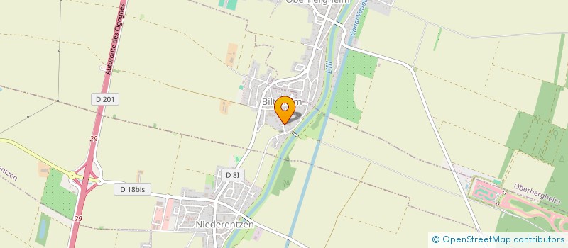 localisation de l'entreprise GFA LUTZ  BILTZHEIM