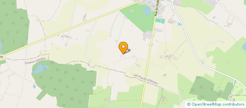 localisation de l'entreprise GFA M.A.C.  LES HAUTS-D'ANJOU