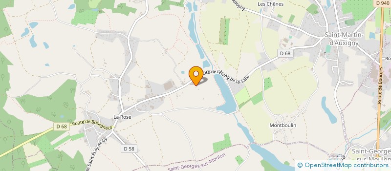 localisation de l'entreprise GFA MABILAT DE LA GUILLOTIERE  SAINT MARTIN D'AUXIGNY