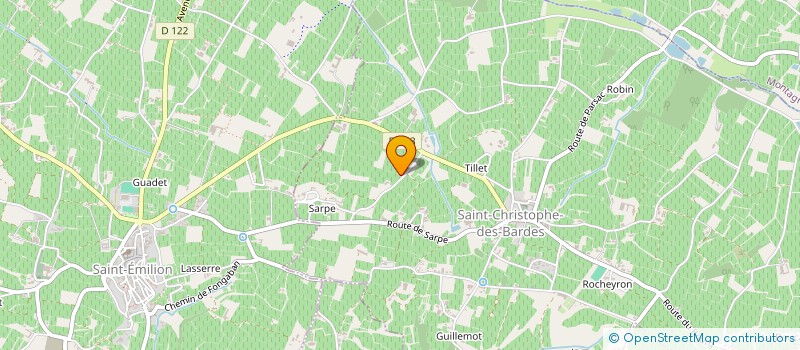 localisation de l'entreprise GFA MAGNAUDEIX  SAINT-CHRISTOPHE-DES-BARDES
