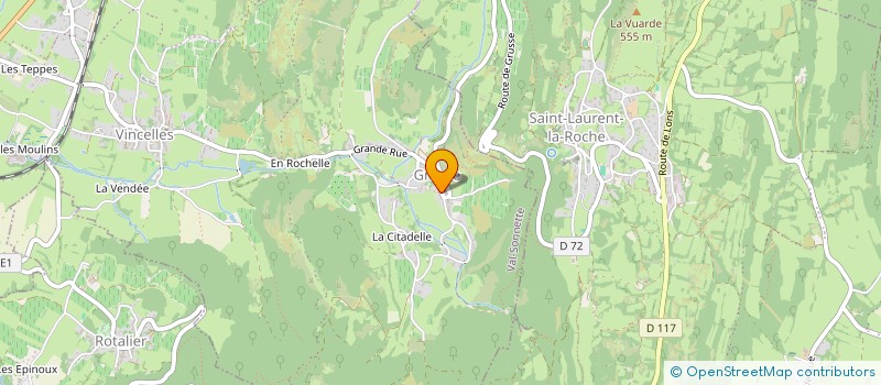 localisation de l'entreprise GFA MALESSARD  VAL-SONNETTE