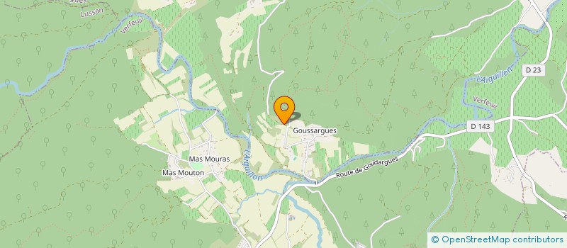 localisation de l'entreprise GFA MALIGNON-GOUTIERES  GOUDARGUES