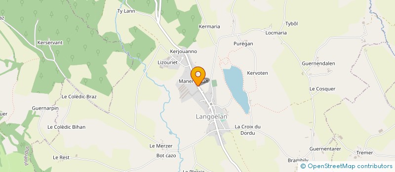 localisation de l'entreprise GFA MANER-BIHAN à LANGOELAN