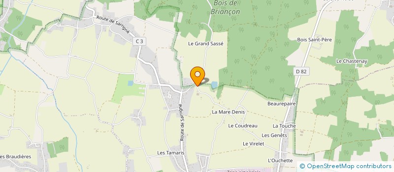 localisation de l'entreprise GFA MANICAF  LOIRE-AUTHION