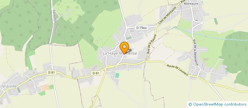 localisation de l'entreprise GFA MARIE à LA HAYE-MALHERBE