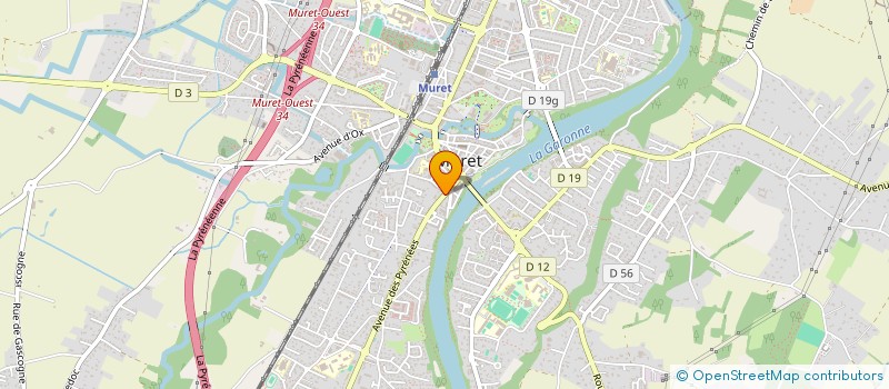 localisation de l'entreprise GFA MARIE-THERESE  MURET