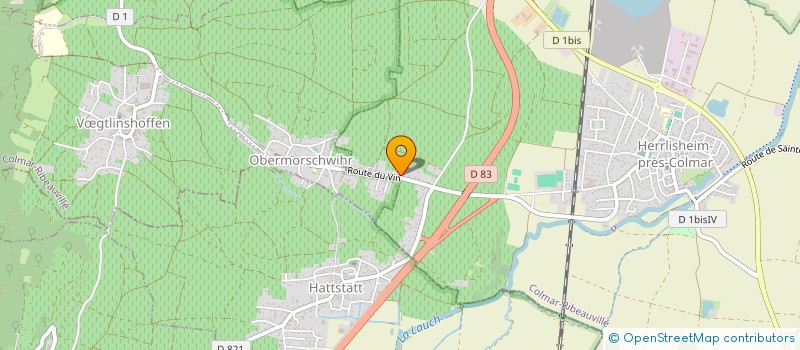 localisation de l'entreprise GFA MARIELOUISE SCHUELLER  HUSSEREN-LES-CHATEAUX