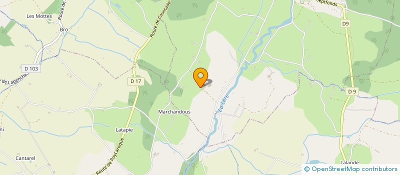 localisation de l'entreprise GFA MARTIEL  CAYRIECH