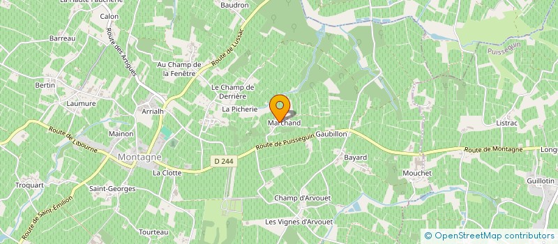 localisation de l'entreprise GFA MARTIN  MONTAGNE