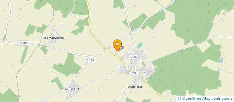 localisation de l'entreprise GFA MARTIN  GENOUILLE