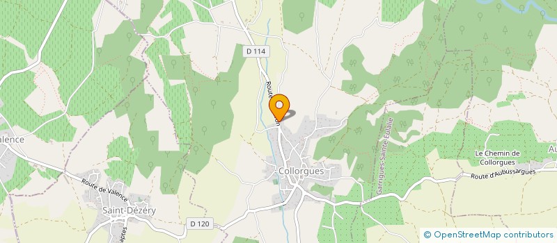 localisation de l'entreprise GFA MAS COMBET  COLLORGUES