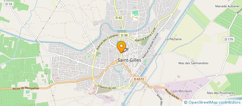 localisation de l'entreprise GFA MAS DE LA VINASSE à SAINT-GILLES