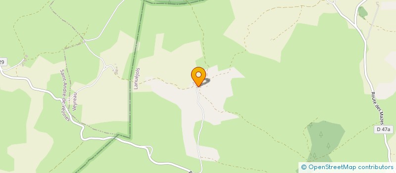 localisation de l'entreprise GFA MAS DE LASCOURS  CAUSSE-BEGON