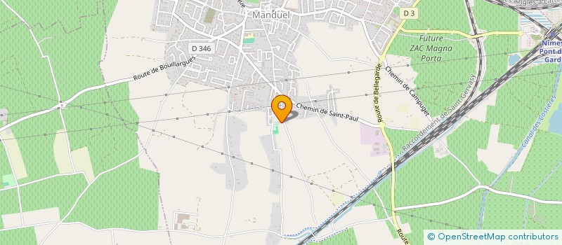 localisation de l'entreprise GFA MAS DE ROZIER  MANDUEL