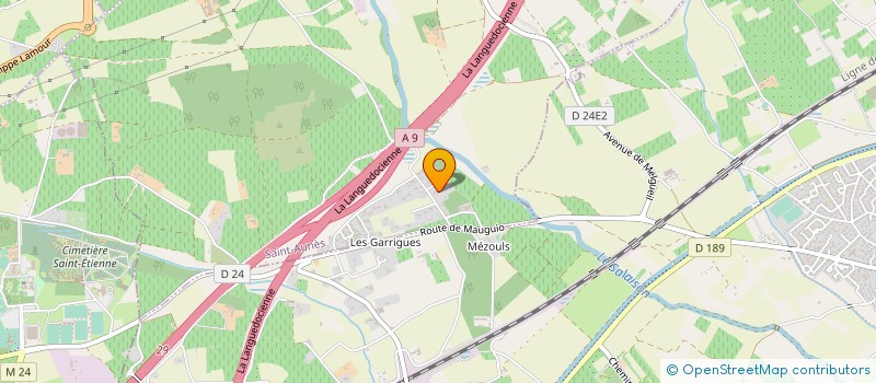 localisation de l'entreprise GFA MAS MEZOULS  MAUGUIO