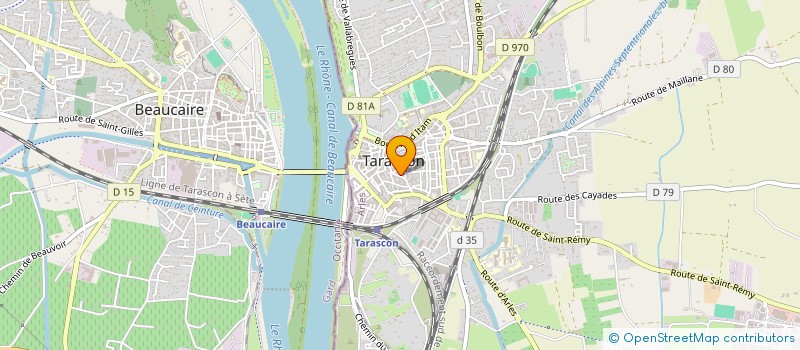 localisation de l'entreprise GFA MAS MONBLANC  TARASCON