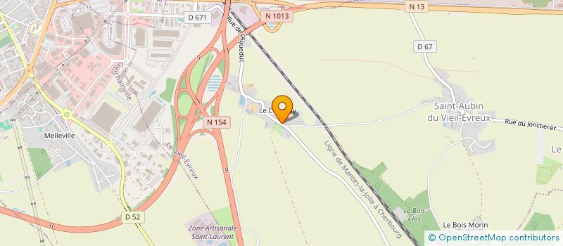 localisation de l'entreprise GFA MASCRIER  LE VIEIL-EVREUX