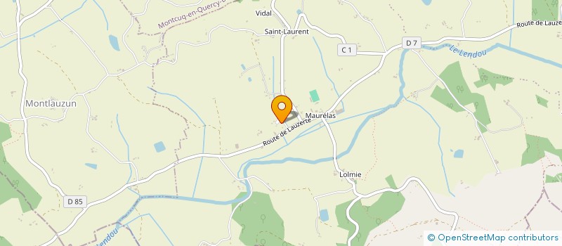 localisation de l'entreprise GFA MATURA BOUTARD  LENDOU-EN-QUERCY