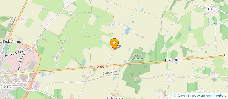 localisation de l'entreprise GFA MAUDET  CERNUSSON