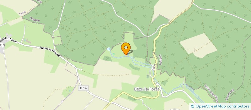 localisation de l'entreprise GFA MAUREPAS  BEZU-LA-FORET