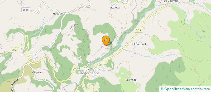 localisation de l'entreprise GFA MAURS à SAINT-CIRGUES-DE-JORDANNE