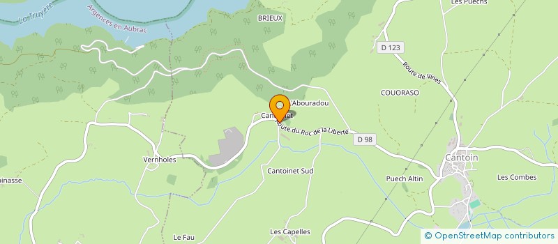 localisation de l'entreprise GFA MAYNIER A CANTOINET  CANTOIN