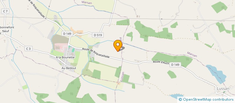 localisation de l'entreprise GFA MEAU  BOUCAGNERES