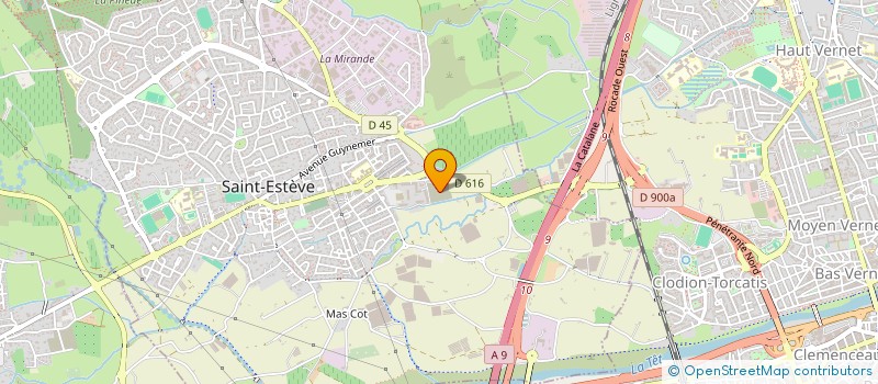 localisation de l'entreprise GFA MEDITERRANEE  SAINT-ESTEVE