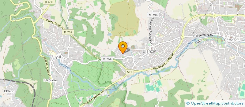 localisation de l'entreprise GFA MELANIE ET LAURA  BLANZAT