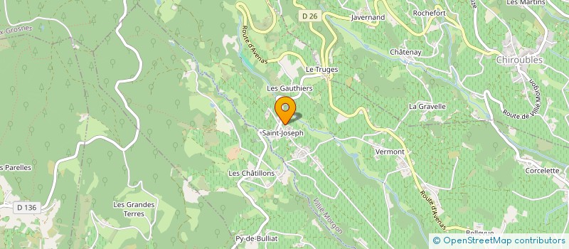 localisation de l'entreprise GFA MELINON  VILLIE-MORGON