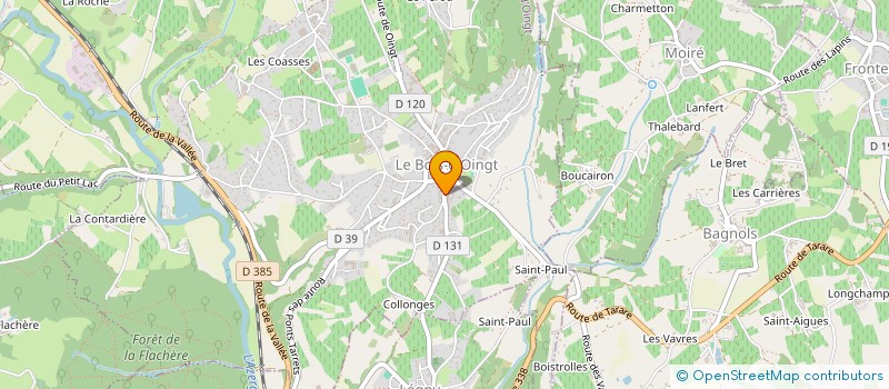 localisation de l'entreprise GFA MELTING POTES  VAL D'OINGT