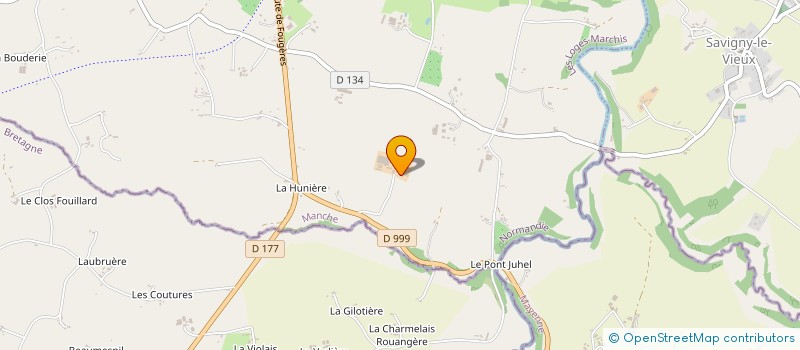 localisation de l'entreprise GFA MESLIN  LES LOGES-MARCHIS