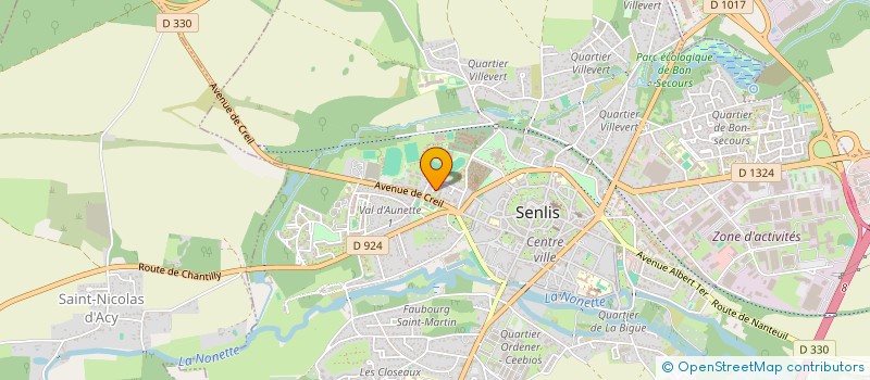 localisation de l'entreprise GFA MESNOEUVRE  SENLIS