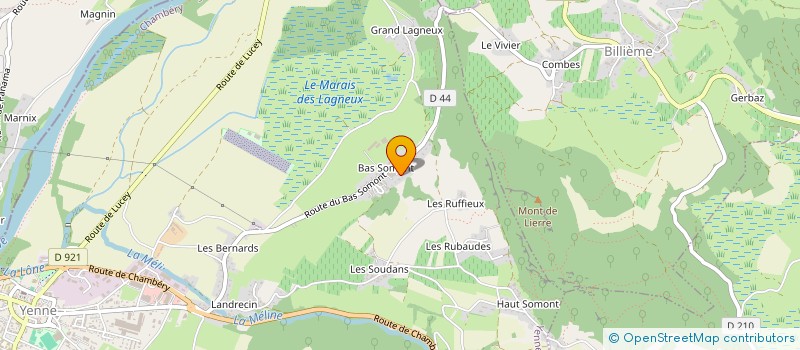 localisation de l'entreprise GFA MICHAUD  YENNE