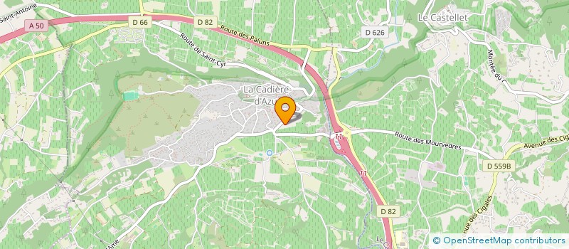 localisation de l'entreprise GFA MICHEL  LA CADIERE D'AZUR