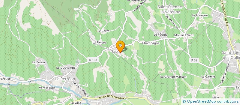 localisation de l'entreprise GFA MICHEL ET GERARD CARRET  SAINT-ETIENNE-LA-VARENNE