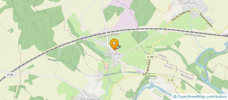 localisation de l'entreprise GFA MICHEL VBM  COGNIERES