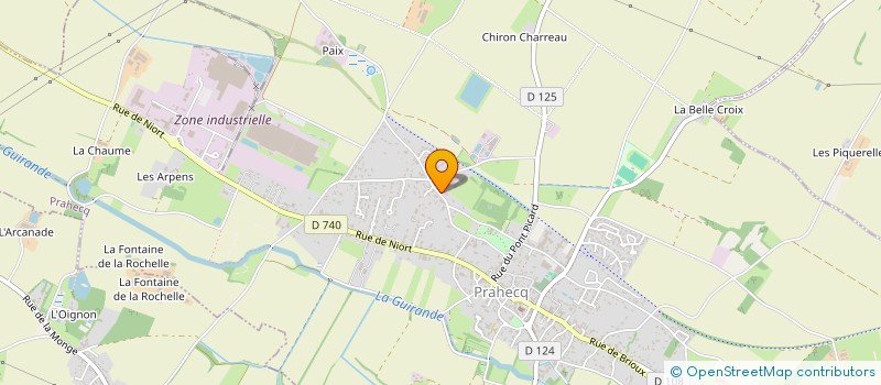 localisation de l'entreprise GFA MOINARD DPH  PRAHECQ