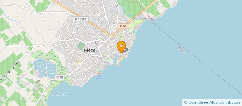 localisation de l'entreprise GFA MOLINIER BIBAL à MEZE