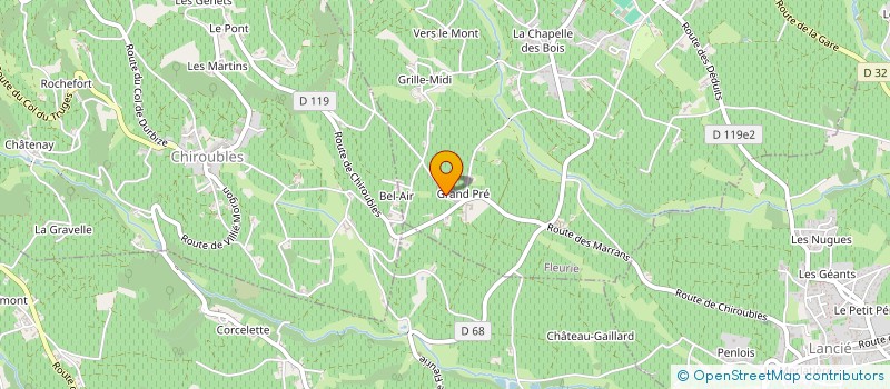 localisation de l'entreprise GFA MONTANGERON à FLEURIE