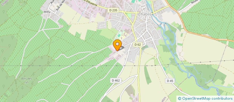 localisation de l'entreprise GFA MOREAU NAUDET  CHABLIS