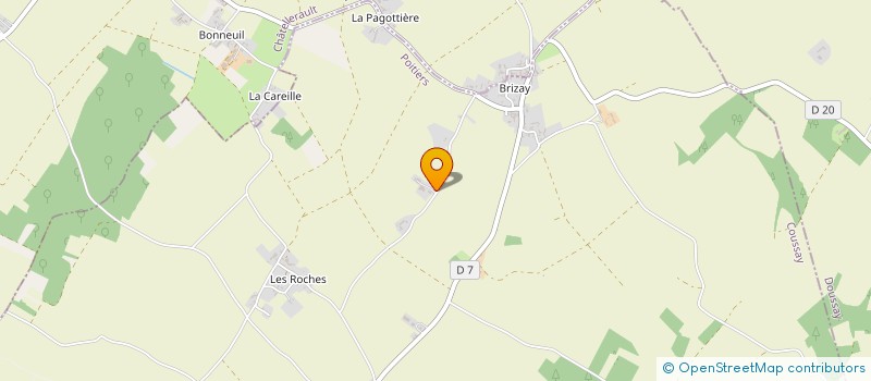 localisation de l'entreprise GFA MOULIN DE GLORIETTE  COUSSAY