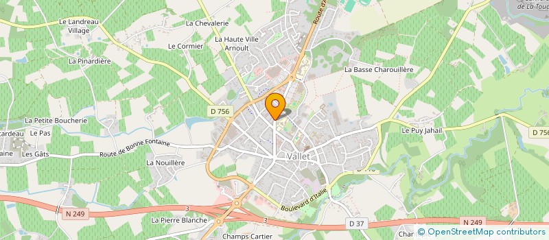 localisation de l'entreprise GFA MOULIN GUILBAUD à VALLET
