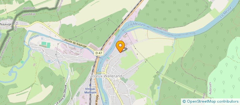 localisation de l'entreprise GFA MOULIN JAUMEAU PRAUYON  VIREUX-WALLERAND