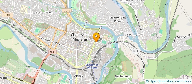 localisation de l'entreprise GFA MUTUEL DE LA REGION CHATEAU PORCIEN à CHARLEVILLE-MEZIERES