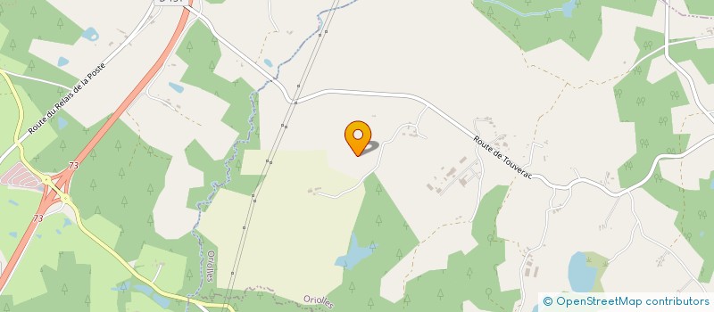 localisation de l'entreprise GFA MUTUEL DU CANTON DE BROSSAC  ORIOLLES
